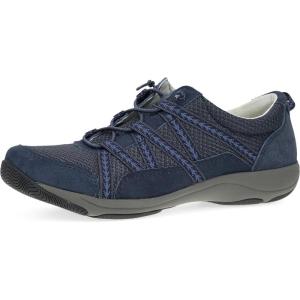 imageDansko Harlyn Lightweight Sneaker for Women  Stain Resistant Leather and Nylon Uppers and Arch Support in Flexible StyleNavy