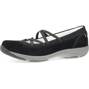 imageDansko Harper Womens SlipOn Mary Jane Sneaker  Elasticized Straps Removable Footbed Arch Support Comfortable ampamp Stylish Travel SneakerBlack