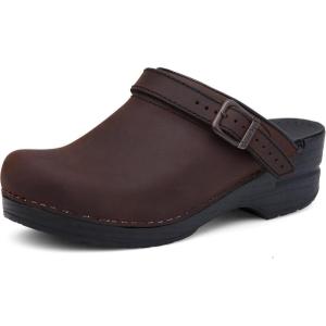 imageDansko Ingrid Sling Back Mule Clog for Women  AntiFatigue Rocker Bottom Promotes Forward Foot Motion  Premium Leather Uppers for LongLasting WearAntique Brown