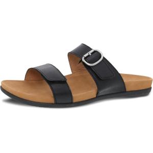 imageDansko Justine Adjustable Sandal for Women  Leather Linings and Uppers for AllDay Comfort  DualDensity EVA Footbed and Lightweight Rubber Outsole for LongLasting WearBlack