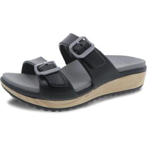 imageDansko Kandi SlipOn Adjustable Sandal for Women  Lightweight and Durable Easy Clean Molded EVA Natural Arch Technology for Added SupportBlack