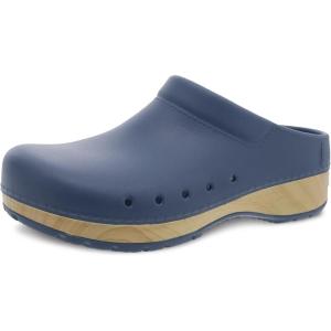 imageDansko Kane SlipOn Mule Clog for Women  Lightweight Cushioned Comfort and Removable EVA Footbed with Arch Support  Easy Clean UppersBlue Molded