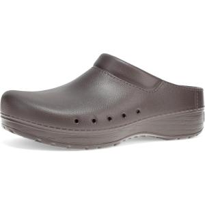 imageDansko Kane SlipOn Mule Clog for Women  Lightweight Cushioned Comfort and Removable EVA Footbed with Arch Support  Easy Clean UppersChocolate