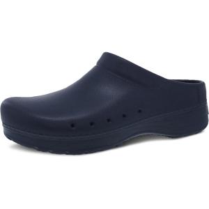 imageDansko Kane SlipOn Mule Clog for Women  Lightweight Cushioned Comfort and Removable EVA Footbed with Arch Support  Easy Clean UppersNavy