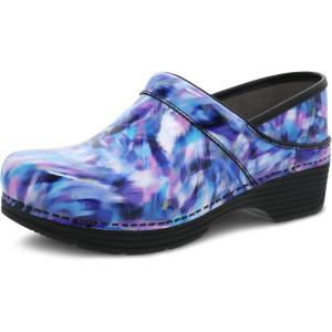 imageDansko LT Pro Clogs for Women  Lightweight Rocker Bottom Footwear for Comfort and Support  Ideal for Long Standing Professionals  Nursing Veterinarians Food Service Healthcare ProfessionalsBlue Crush Patent