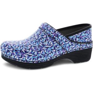 imageDansko LT Pro Clogs for Women  Lightweight Rocker Bottom Footwear for Comfort and Support  Ideal for Long Standing Professionals  Nursing Veterinarians Food Service Healthcare ProfessionalsBlue Dash