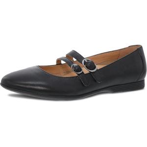 imageDansko Leeza Ballerina Flats for Women  Comfortable Flat Shoes with Arch Support  Versatile Casual to Dressy Footwear  Lightweight Rubber OutsoleBlack