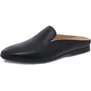 imageDansko Lexie SlipOn Mules for Women  Comfortable Flat Shoes with Arch Support  Versatile Casual to Dressy Footwear  Lightweight Rubber OutsoleBlack