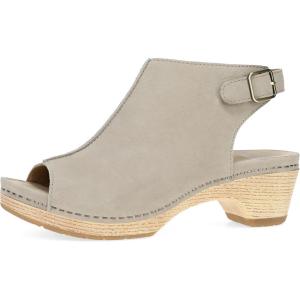 imageDansko Lizzy PeepToe Booties for Women  Linings from Recycled Materials and Leather for Breathability Lightweight Rubber Outsole for LongLasting WearTaupe