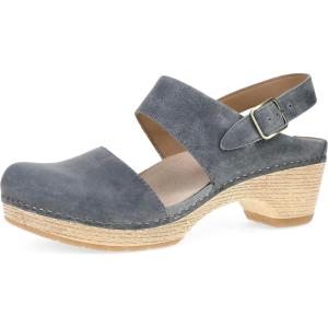 imageDansko Lucia ClosedToe Sandals for Women  Linings from Recycled Materials and Leather for Breathability Lightweight Rubber Outsole for LongLasting WearDenim