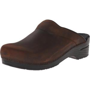 imageDansko Mens Karl Oiled Leather ClogAntique BrownBlack