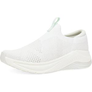 imageDansko Pep SlipOn Walking Sneakers for Women  Comfortable Breathable Walking Shoes with Arch Support  Stain Resistant with Lightweight Rubber OutsoleWhite