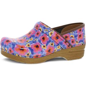 imageDansko Professional Chrome SlipOn Clogs for Women  Rocker Sole and Arch Support for Comfort  Ideal for Long Standing Professionals  Food Service Healthcare ProfessionalsSpringtime