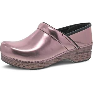 imageDansko Professional Chrome SlipOn Clogs for Women  Rocker Sole and Arch Support for Comfort  Ideal for Long Standing Professionals  Food Service Healthcare ProfessionalsRose