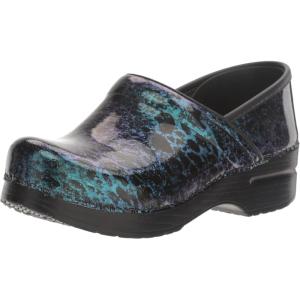 imageDansko Professional Chrome SlipOn Clogs for Women  Rocker Sole and Arch Support for Comfort  Ideal for Long Standing Professionals  Food Service Healthcare ProfessionalsCosmic Patent