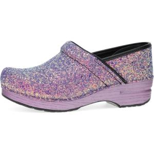 imageDansko Professional Glitter SlipOn Clogs for Women  Rocker Sole and Arch Support for Comfort  Shiny and Stylish Glitter UppersLilac