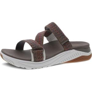 imageDansko Rosette SlipOn Sport Sandal for Women  Lightweight EVA Midsole and Rubber Outsole  Natural Arch Technology for Added Support  Hook and Loop ClosureBrown Multi