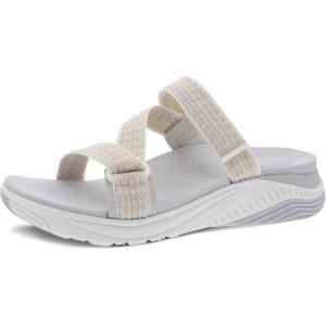 imageDansko Rosette SlipOn Sport Sandal for Women  Lightweight EVA Midsole and Rubber Outsole  Natural Arch Technology for Added Support  Hook and Loop ClosureIvory Multi