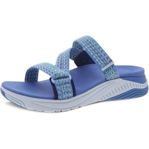 imageDansko Rosette SlipOn Sport Sandal for Women  Lightweight EVA Midsole and Rubber Outsole  Natural Arch Technology for Added Support  Hook and Loop ClosureBlue Multi