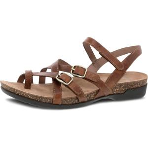 imageDansko Roslyn Sandal for Women  Memory Foam and Cork Footbed for Comfort and Arch Support  Lightweight Rubber Outsole for LongLasting Wear Versatile Casual to Dressy FootwearTan