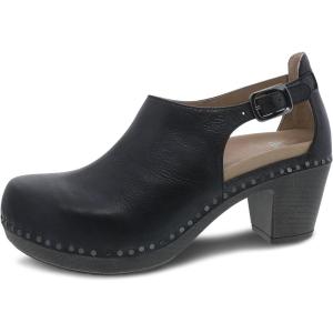 imageDansko Sassy Stylish Upfront Closed Toe for Women  EnergyReturn Footbed with Added Arch Support  Lightweight PU Outsole for LongLasting Wear  Great for AllSeasons StyleBlack Leather