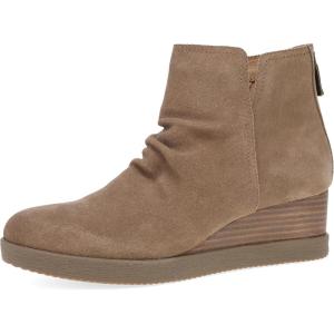 imageDansko Stephanie Wedge Bootie for Women  Durable Waterproof Leathers and LeatherStacked HeelMorel