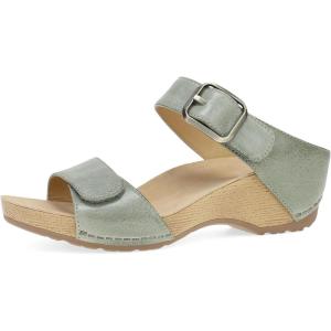 imageDansko Tanya SlipOn Wedge Sandal for Women  Cushioned Contoured Footbed for AllDay Comfort and Support  Hook ampamp Loop Strap with Buckle Detail  Lightweight Rubber OutsoleSage