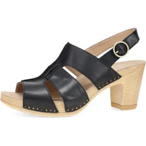 imageDansko Tatiana Stylish Gladiator Sandal for Women  Luxe Leathers and a Heel for a Classy AllDay Look  Cushioned Footbed for AllDay ComfortBlack