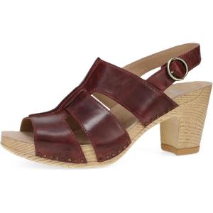 imageDansko Tatiana Stylish Gladiator Sandal for Women  Luxe Leathers and a Heel for a Classy AllDay Look  Cushioned Footbed for AllDay ComfortWine