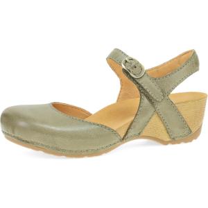 imageDansko Tiffani Wedge Sandal for Women  Cushioned Contoured Footbed for AllDay Comfort and Support  Hook ampamp Loop Strap with Buckle Detail  Lightweight Rubber OutsoleIvy
