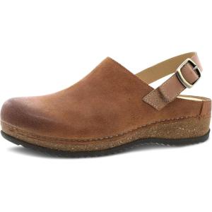imageDansko Womens Merrin SlingBack Mule ClogDual Density CorkEVA Midsole and Lightweight Rubber Outsole Provide a Comfortable Ride on Patented Stapled ConstructionTan