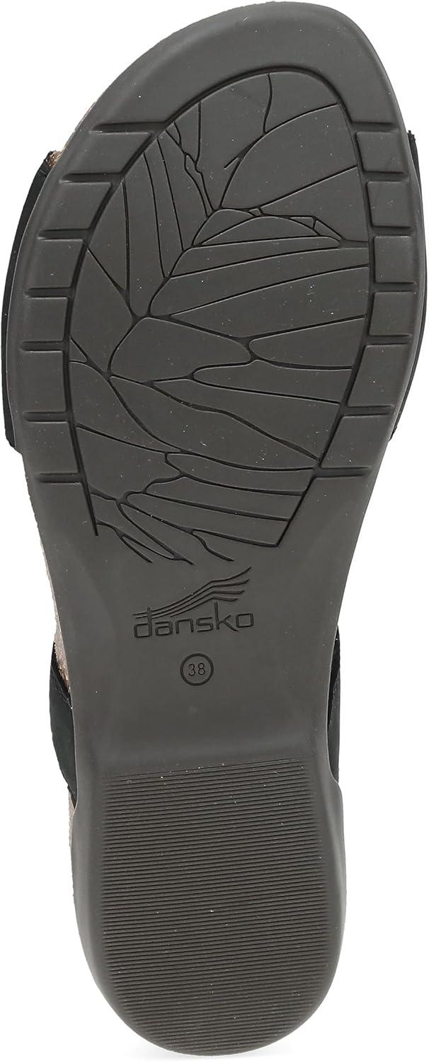 imageDansko Rafferty Sandal for Women  Memory Foam and Cork Footbed for Comfort and Arch Support  Lightweight Rubber Outsole for LongLasting WearBlack