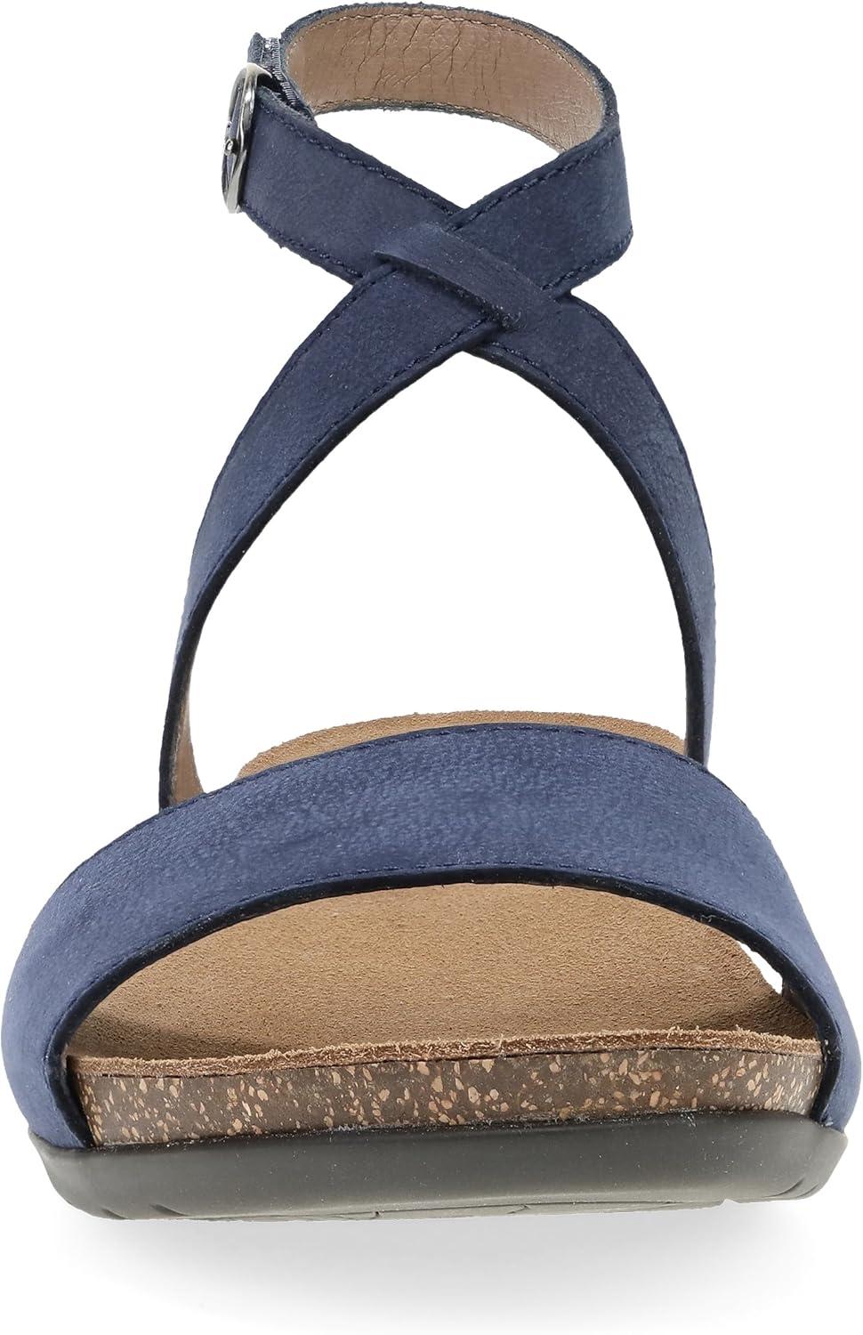 imageDansko Rafferty Sandal for Women  Memory Foam and Cork Footbed for Comfort and Arch Support  Lightweight Rubber Outsole for LongLasting WearNavy