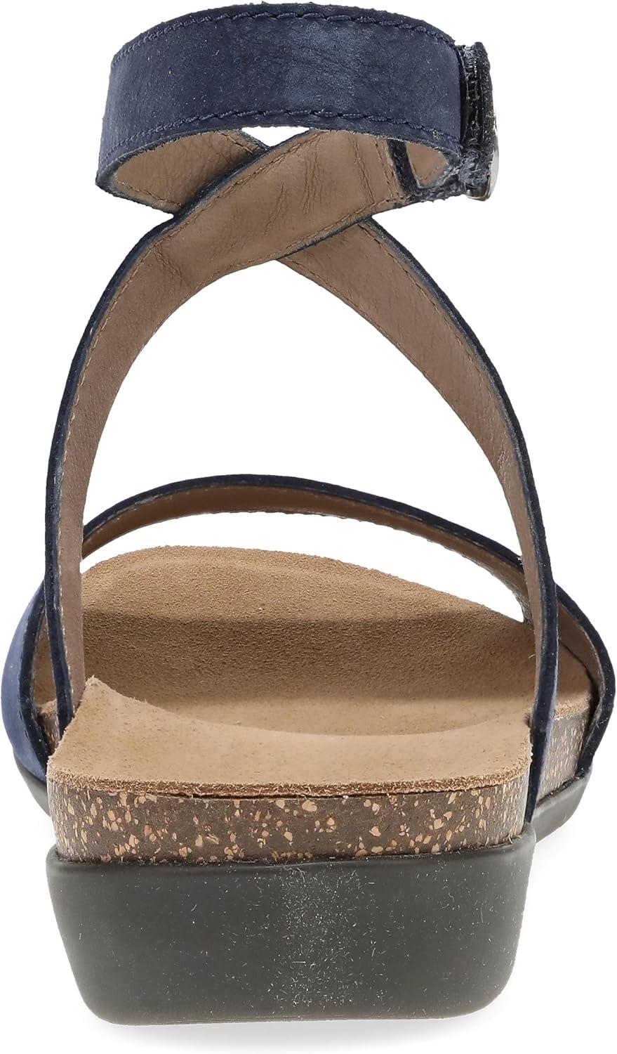 imageDansko Rafferty Sandal for Women  Memory Foam and Cork Footbed for Comfort and Arch Support  Lightweight Rubber Outsole for LongLasting WearNavy
