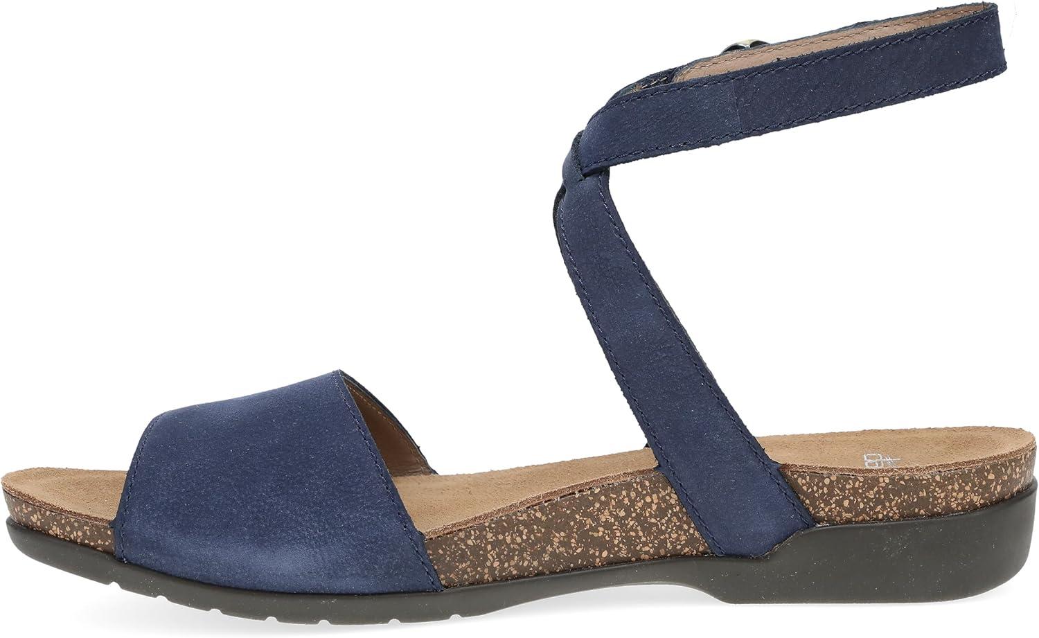 imageDansko Rafferty Sandal for Women  Memory Foam and Cork Footbed for Comfort and Arch Support  Lightweight Rubber Outsole for LongLasting WearNavy