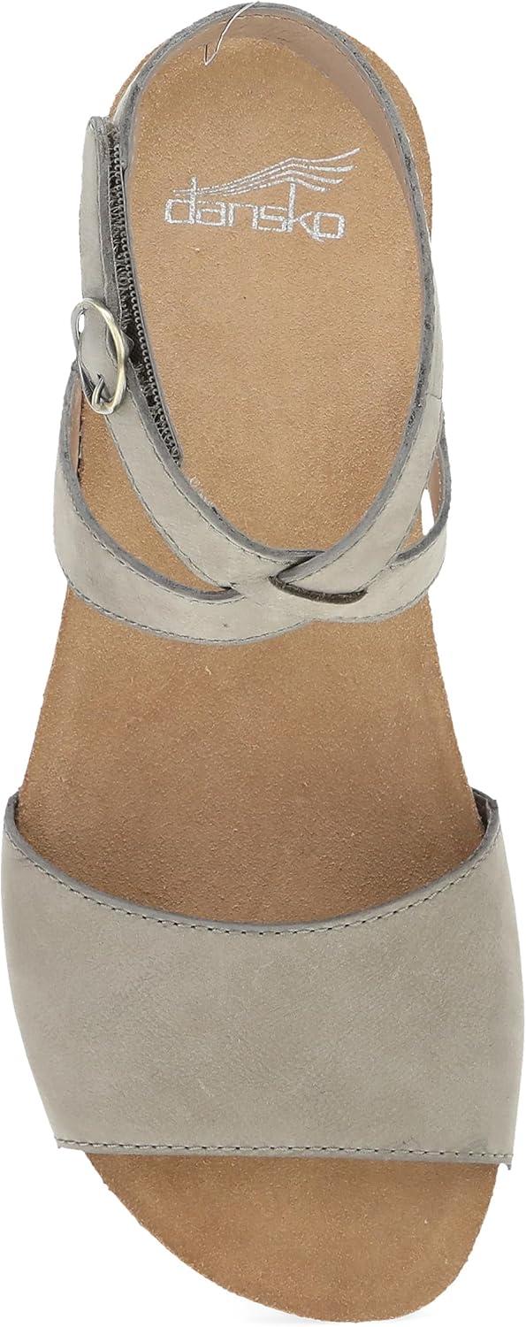 imageDansko Rafferty Sandal for Women  Memory Foam and Cork Footbed for Comfort and Arch Support  Lightweight Rubber Outsole for LongLasting WearTaupe