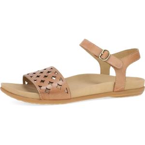 imageDansko Jodie Sandal for Women  Leather Linings and Uppers for AllDay Comfort  DualDensity EVA Footbed and Lightweight Rubber Outsole for LongLasting WearLight Tan
