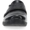 imageDansko Sallie Womens Comfort Shoe  Padded Leather Upper Adjustable Hook and Loop Vamp Comfort Foam Footbed with Arch Support Slip Resistant OutsoleBlack