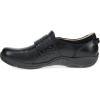 imageDansko Sallie Womens Comfort Shoe  Padded Leather Upper Adjustable Hook and Loop Vamp Comfort Foam Footbed with Arch Support Slip Resistant OutsoleBlack