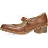 imageDansko Deirdra Womens Mary Jane  Leather Dress Shoe with Arch Support Memory Foam Comfort Crepe Rubber Outsole Comfortable for Flight Attendants Teachers ampamp Office WearTan