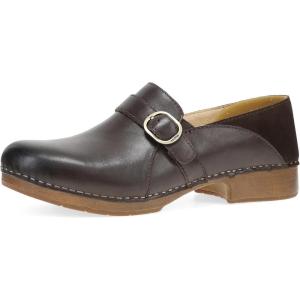 imageDansko Womens Loafer Clog Margaret ClosedBack SlipOn with Classic Hardware Low Profile Design ampamp AllDay ComfortChocolate