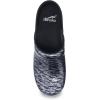 imageDansko Professional SlipOn Clogs for Women  Rocker Sole and Arch Support for Comfort  Ideal for Long Standing Professionals  Nursing Veterinarians Food Service Healthcare ProfessionalsGrey Waves Patent