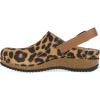 imageDansko Womens Merrin SlingBack Mule ClogDual Density CorkEVA Midsole and Lightweight Rubber Outsole Provide a Comfortable Ride on Patented Stapled ConstructionLeopard