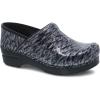 imageDansko Professional SlipOn Clogs for Women  Rocker Sole and Arch Support for Comfort  Ideal for Long Standing Professionals  Nursing Veterinarians Food Service Healthcare ProfessionalsGrey Waves Patent