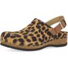 imageDansko Womens Merrin SlingBack Mule ClogDual Density CorkEVA Midsole and Lightweight Rubber Outsole Provide a Comfortable Ride on Patented Stapled ConstructionLeopard