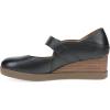 imageDansko Sandy Wedge Mary Jane for Women  Durable Waterproof Leathers and LeatherStacked Heel  Adjustable Hook ampamp Loop Strap with Buckle DetailBlack