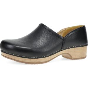 imageDansko Brenna Slip On Clogs for Women  Memory Foam and Arch Support for All Day Comfort and Support  Lightweight EVA Oustole for LongLasting WearBlackTan