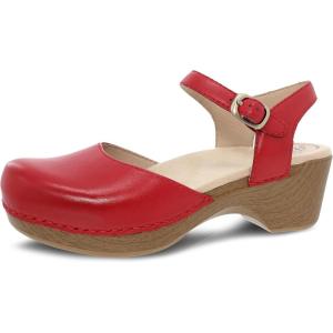 imageDansko Sam Stylish ClosedToe Sandal for Women  Lightweight with Added Arch Support  Durable PU Outsole for LongLasting Wear and Comfort Red 859 M US