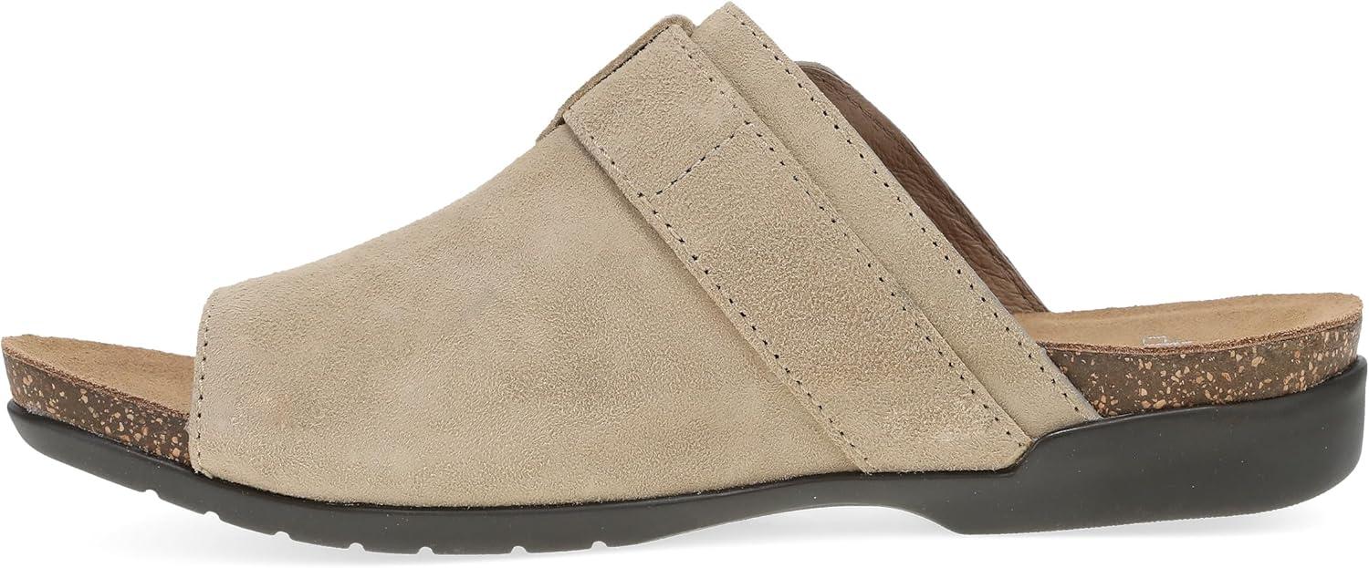 imageDansko Rylee Sandal for Women  Memory Foam and Cork Footbed for Comfort and Arch Support  Lightweight Rubber Outsole for LongLasting WearSand Suede