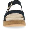 imageDansko Bianca Platform Sandal for Women  Memory Foam and Suede Wrapped Footbed for an Extra Plush Comfort and SupportBlack